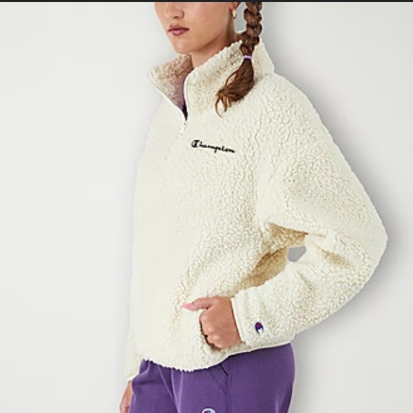 Champion Jackets & Blazers - Champion Mock Neck Long Sleeved Quarter Zip